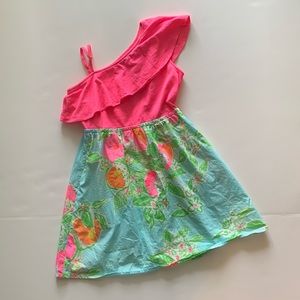Lilly Pulitzer Runa dress pink lemonade sz L 8-10
